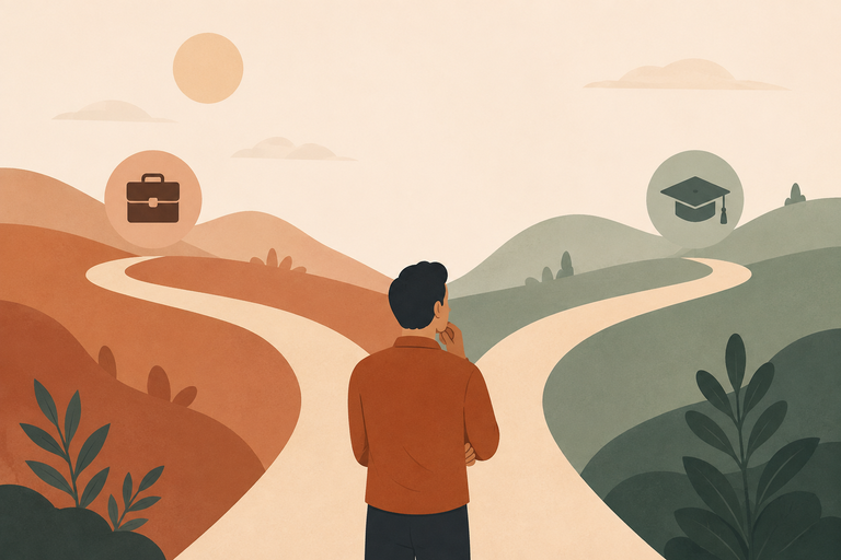 Career change guidance after 40: a winding path toward a new direction