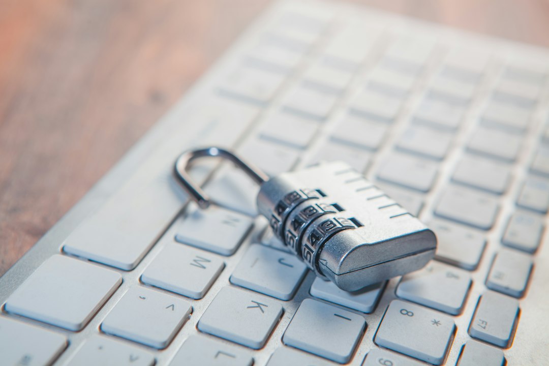 Sabraj privacy policy and digital data protection on a laptop